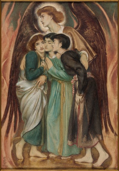 Shadrach, Meshach og Abednego i den glohede ovn af Simeon Solomon