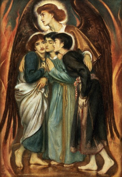 Shadrak, Meshak og Abednego i den brændende ovn af Simeon Solomon