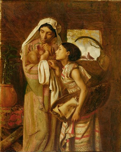 The Mother of Moses, ca. 1860 (olie på lærred) af Simeon Solomon