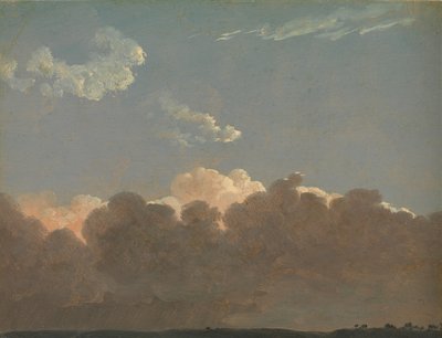 Cloud Study Distant Storm, ca. 1786-1806. af Simon Alexandre Clément Denis
