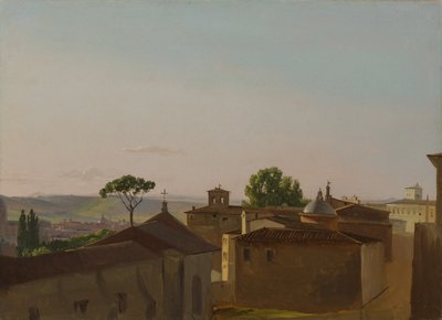 Udsigt på Quirinal Hill, Rom, 1800. af Simon Alexandre Clément Denis