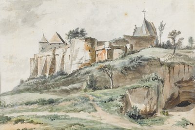 Udsigt over Keizersberg Slot, Leuven, 1782 af Simon Alexandre Clément Denis