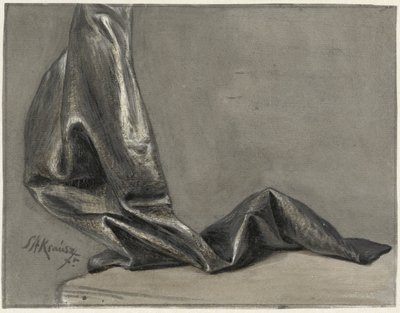 Draperiestudie af Simon Andreas Krausz