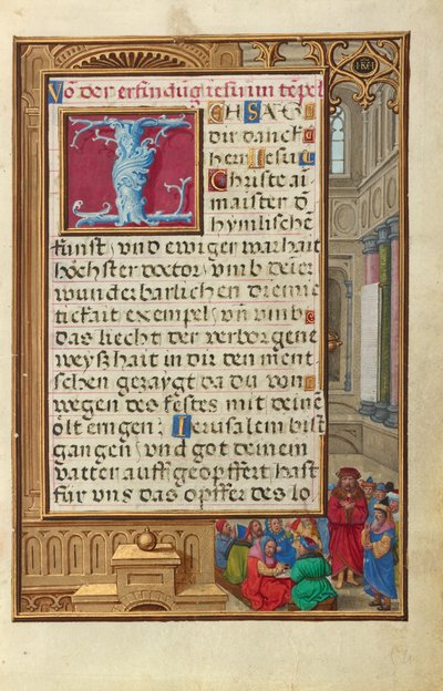 Samuel stellt Saul als König vor af Simon Bening