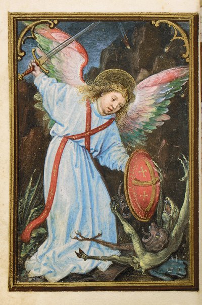 Folio fra en miniaturebog med timer, brug af Rom, Brugge, 1530-35 af Simon Bening
