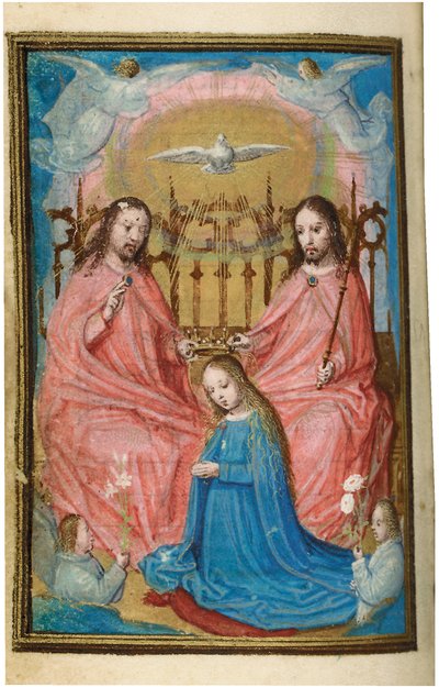 Folio fra en miniaturebog med timer, brug af Rom, Brugge, 1530-35 af Simon Bening