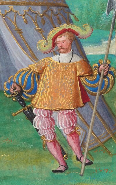 Jacques de Lalaing, ca.1530-40 (tempera, bladguld og blæk på pergament) af Simon Bening