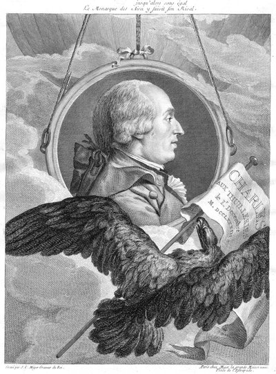 Jacques Alexandre Cesar Charles, fransk fysiker, c1783. af Simon Charles Miger