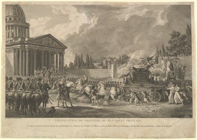 Oversættelse af Voltaire i det franske Pantheon, 1817. af Simon Charles Miger