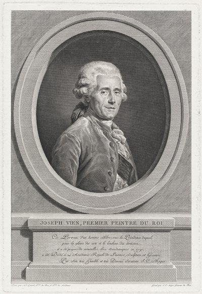 Joseph Vienne af Simon Charles Miger after Adélaïde Labille Guiard