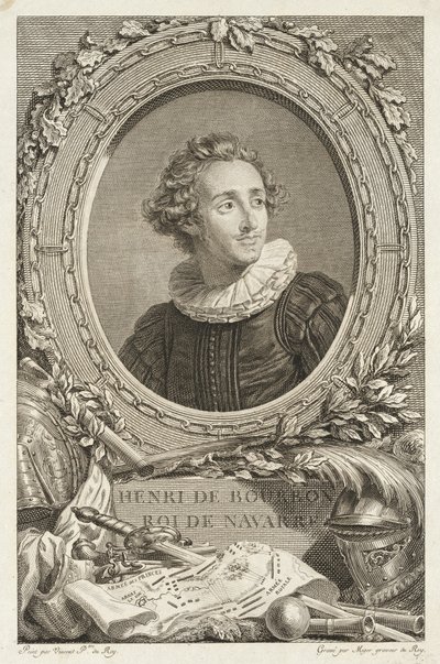 Henri de Bourbon, Royal de Navarre af Simon Charles Miger after François André Vincent