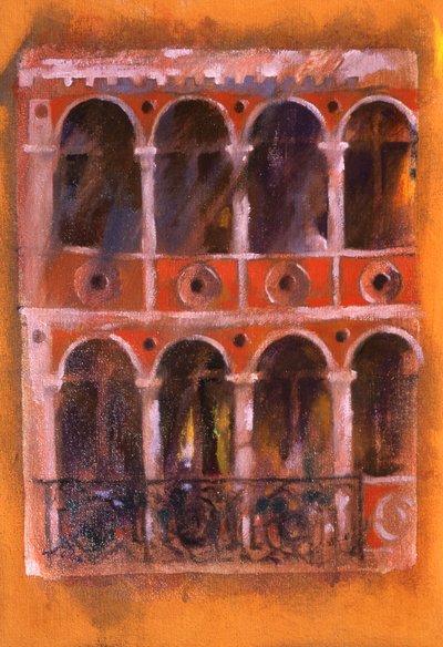 Facade (olie på lærred) af Simon Fletcher