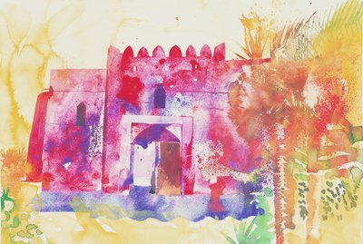 Jabreen-murene, Oman, 2005 (akvarel) af Simon Fletcher