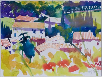 Sol i maj, 2009 (akvarel) af Simon Fletcher