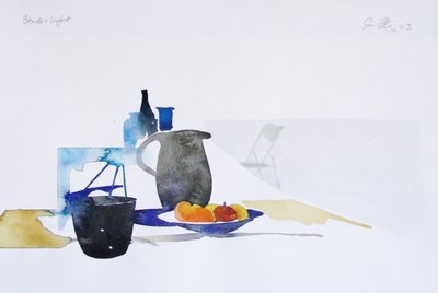 Studio Light (akvarel på papir) af Simon Fletcher