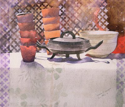Xema Espagne, 2000 (akvarel) af Simon Fletcher