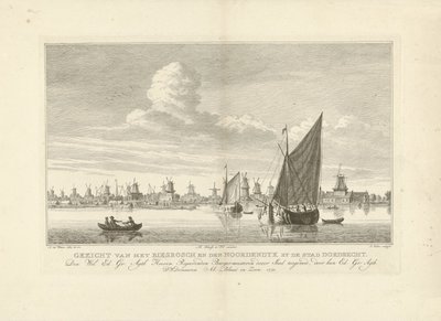 Udsigt over Biesbosch og Noordendijk nær Dordrecht Udsigt over Biesbosch og den Noordendyk ved byen Dordrecht (titel på objekt) af Simon Fokke