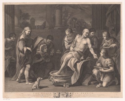 Dood van Seneca The Death of Seneca (titel på objekt) af Simon François Ravenet (le vieux)