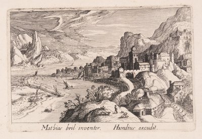 Alpernes floddal, fra Topographia Variarum Regionum af Simon Frisius