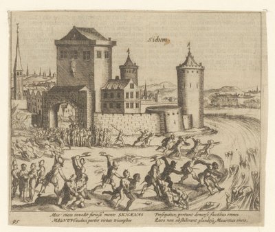 Straffelsen af Zichem, 1578 af Simon Frisius