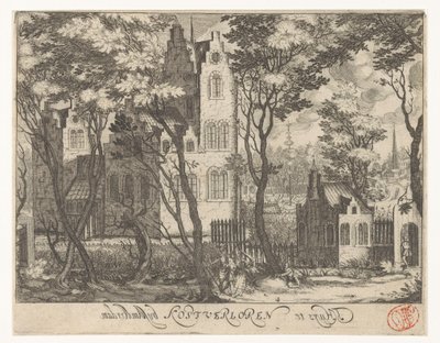 Udsigt over Huis Kostverloren nær Amsterdam af Simon Frisius