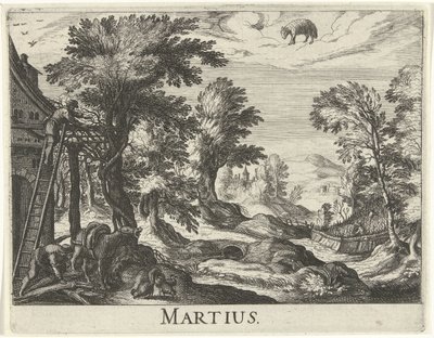 marts Martius (titel på objekt) Tolv måneder (serietitel) af Simon Frisius