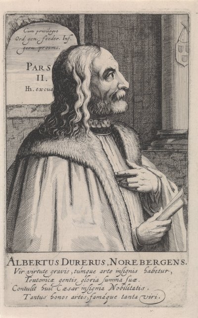Portræt af Albrecht Dürer af Simon Frisius
