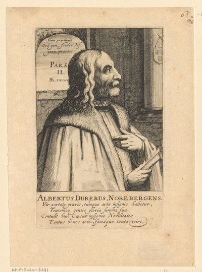 Portræt af Albrecht Dürer af Simon Frisius