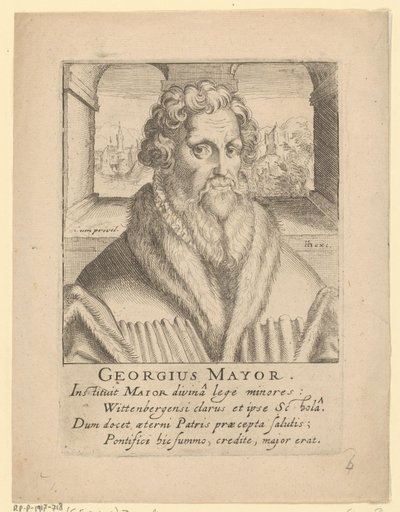 Portræt af Georg Major af Simon Frisius
