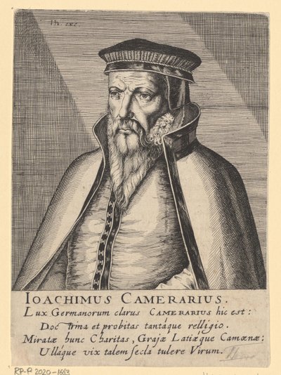 Portræt af Joachim Camerarius I af Simon Frisius