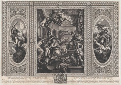 En allegorisk scene, der viser fordelene ved James