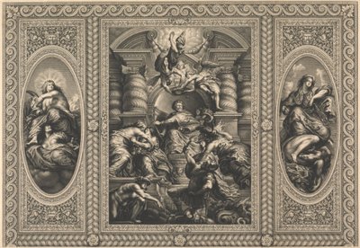 The Ceiling of the Banket House at Whitehall: The Peaceful Reign of James I af Simon Gribelin