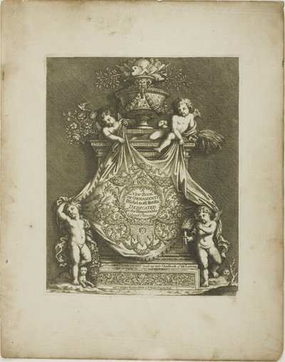 Plate One, fra A New Book of Ornaments af Simon Gribelin II