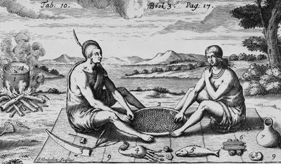 En mand og hans kone til middag, 1705 af Simon II Gribelin