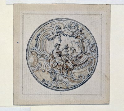 Design til urkasse af Simon Gribelin (1661-1833) af Simon II Gribelin