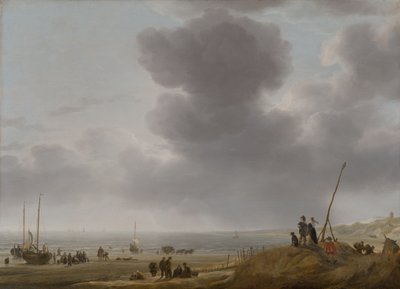 Strandudsigt, 1643 af Simon Jacobsz. Vlieger