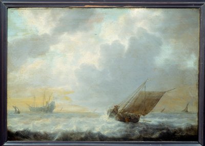 Flåde. Maleri af Simon De Vlieger af Simon Jacobsz. Vlieger