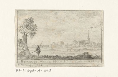 Udsigt over Bercoude Bercoude Vande North East side udstillet (titel på objekt) af Simon Klapmuts