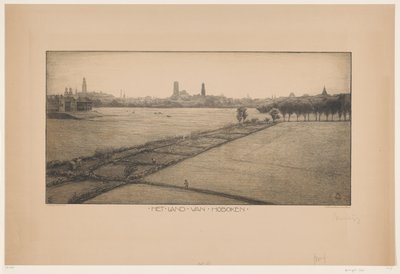 The Land of Hoboken (original titel på objektet) af Simon Moulijn (signed by artist)
