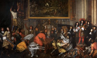 Ludvig XIV besøger Manufacture des Gobelins den 15. oktober 1667 af Simon Renard de Saint Andre