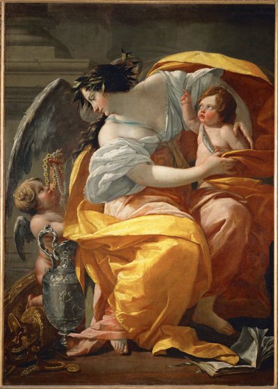 Allegorie de la Richesse - En allegori om rigdom ... af Simon Vouet