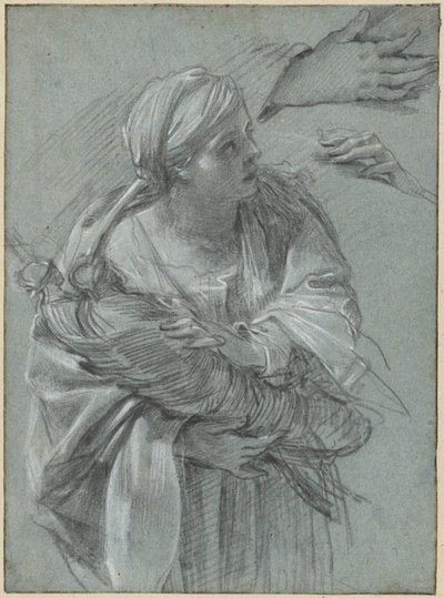 Creusa, der bærer Trojas guder af Simon Vouet