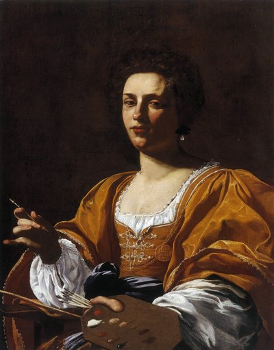 Portræt af Artemisia Gentileschi, 1623-1626. af Simon Vouet