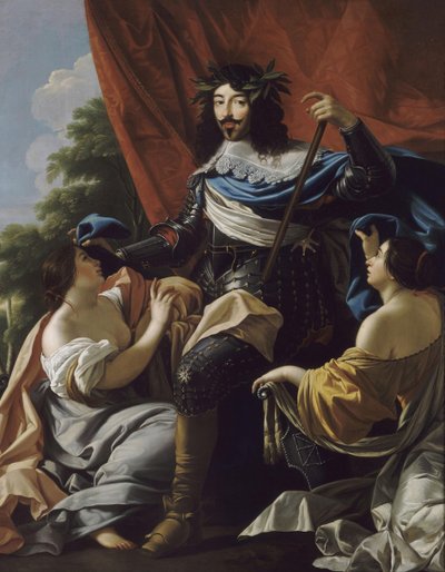 Portræt af Ludvig XIII af Frankrig 1601-1643 af Simon, Vouet