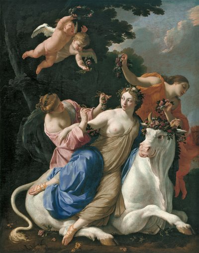 Europas voldtægt af Simon Vouet