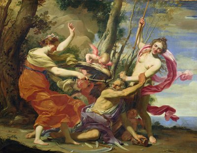 Tid overvundet af ungdom og skønhed af Simon Vouet