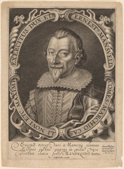 Grev Ernest Mansfeld af Simon de Passe