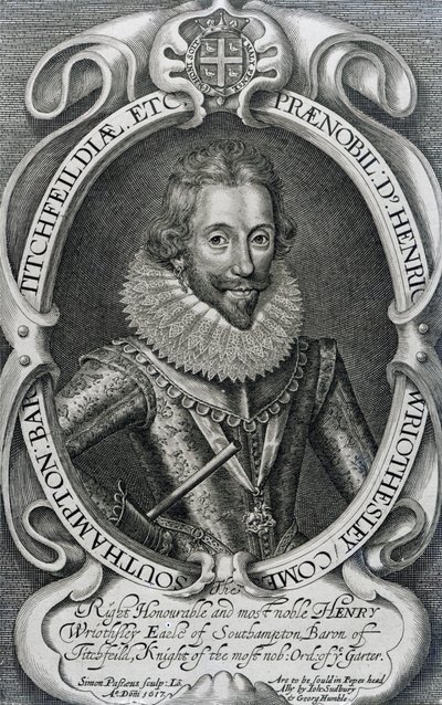 Henry Wriothesley, 3. jarl af Southampton, 1617 af Simon de Passe