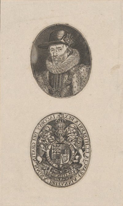 James I, konge af England, ca. 1616. af Simon de Passe