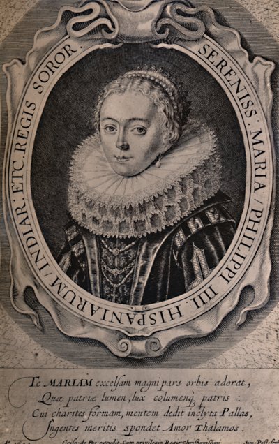 Maria Anna, dronning af Bøhmen og Ungarn, 1600-tallet 1894 af Simon de Passe